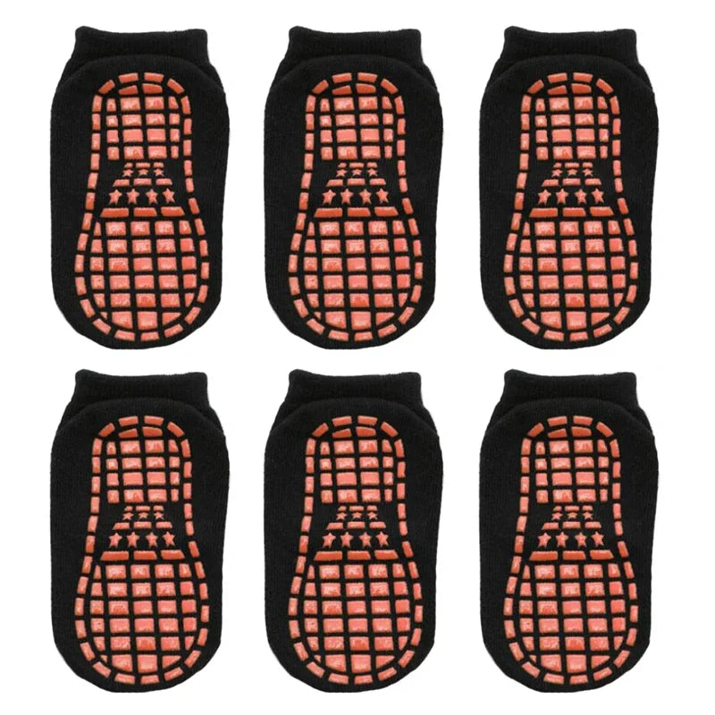 6 Pairs/lot Anti-slip Boat Socks