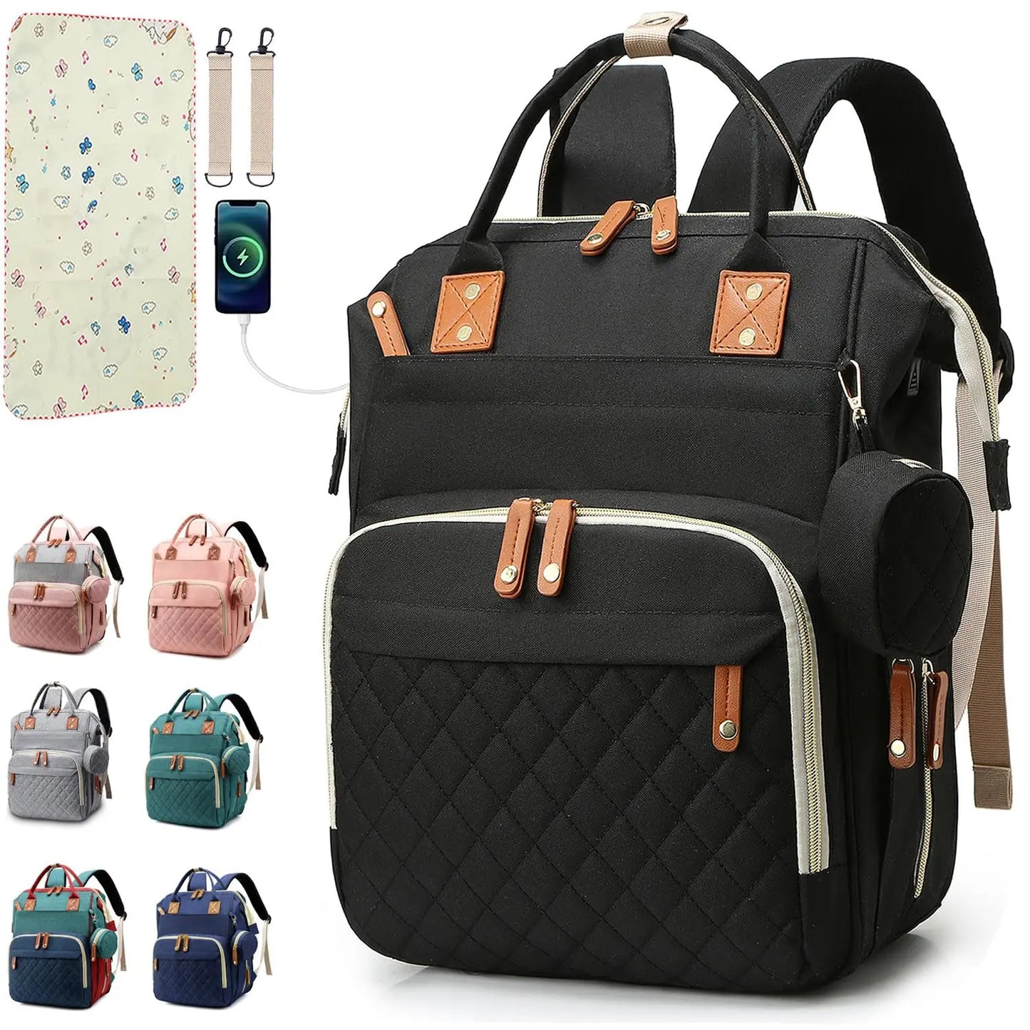 Multifunctional Diaper Bag Backpack