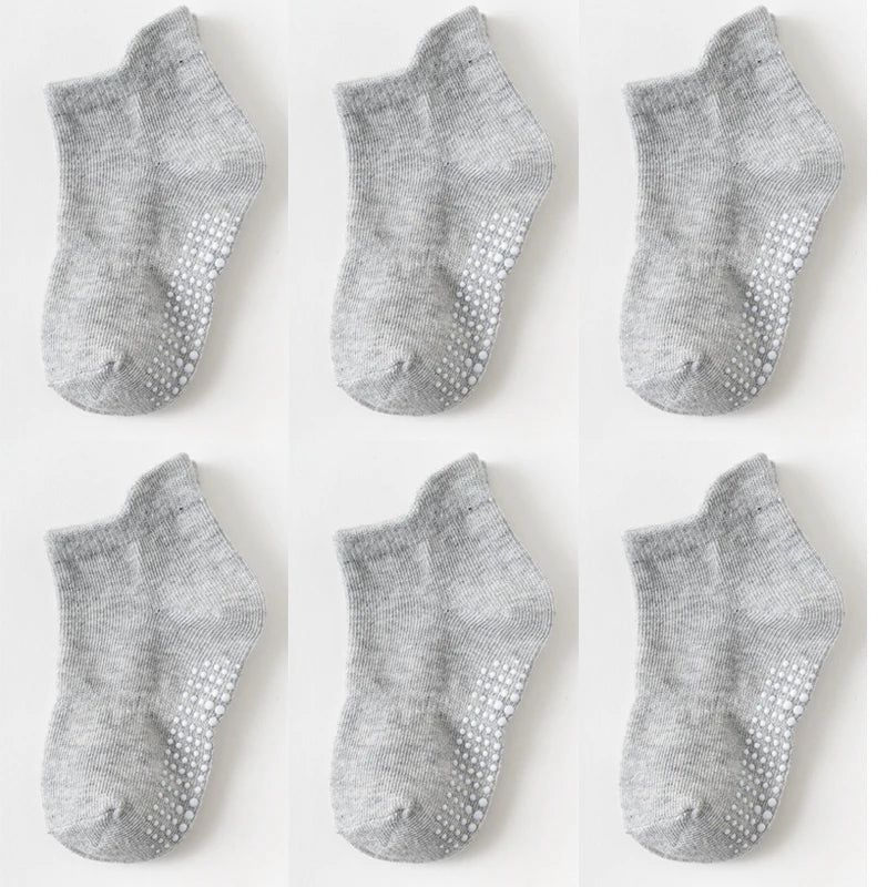 6 Pairs/lot Anti-slip Boat Socks