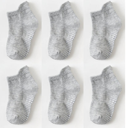 6 Pairs/lot Anti-slip Boat Socks