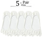 5 Pairs No Show 5 Finger Socks
