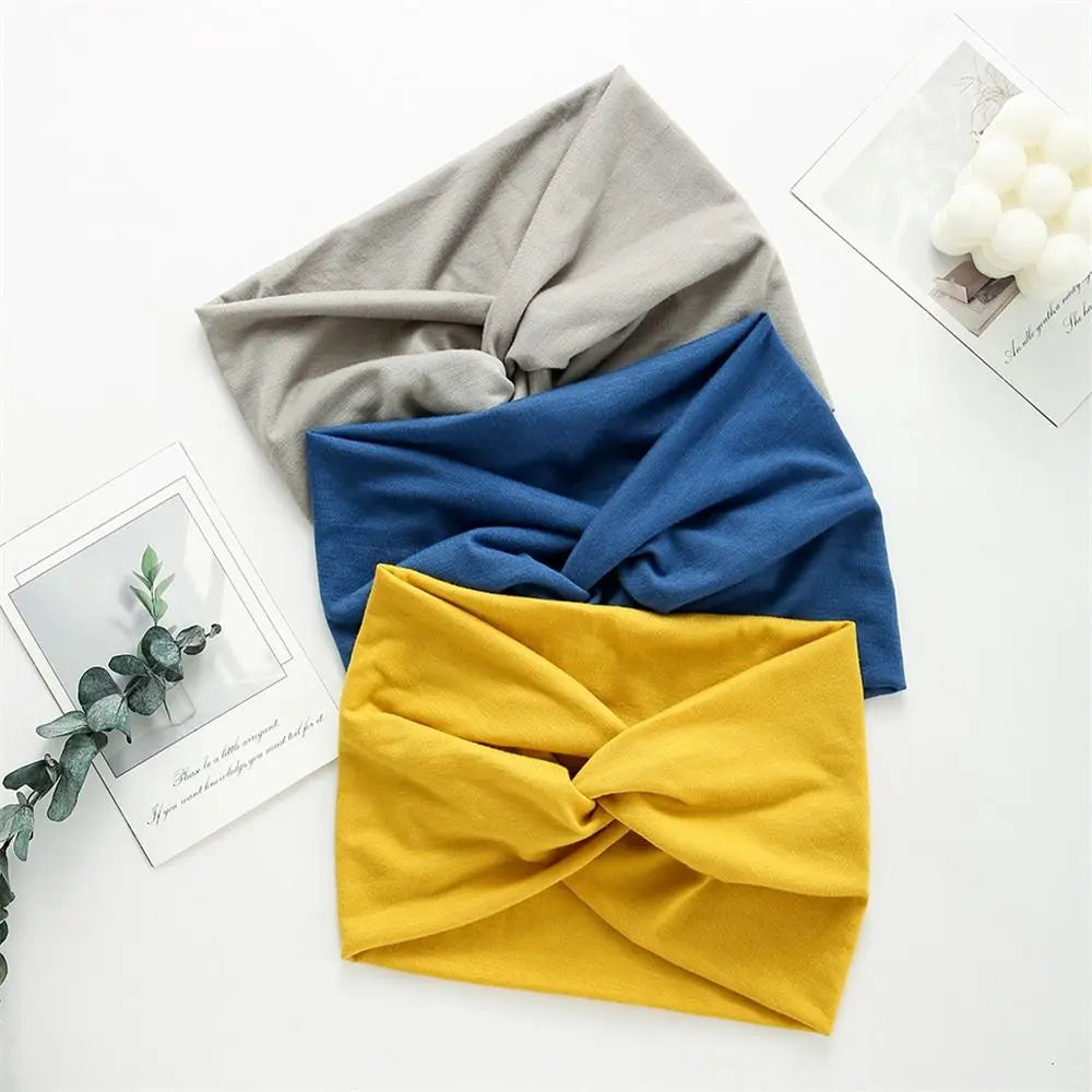 Twisted Thick Wide Head Wraps for Women