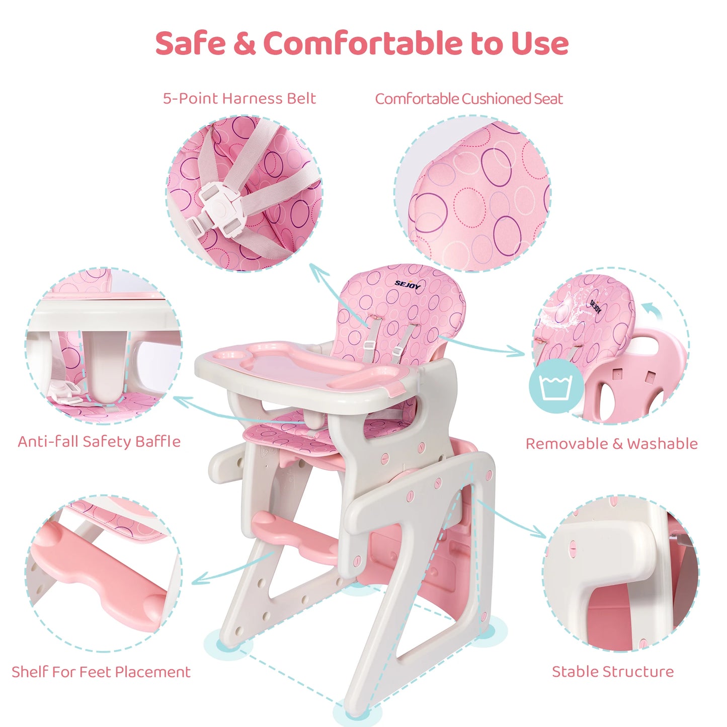 Baby High Chair Foldable