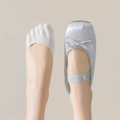 5 Pairs No Show 5 Finger Socks