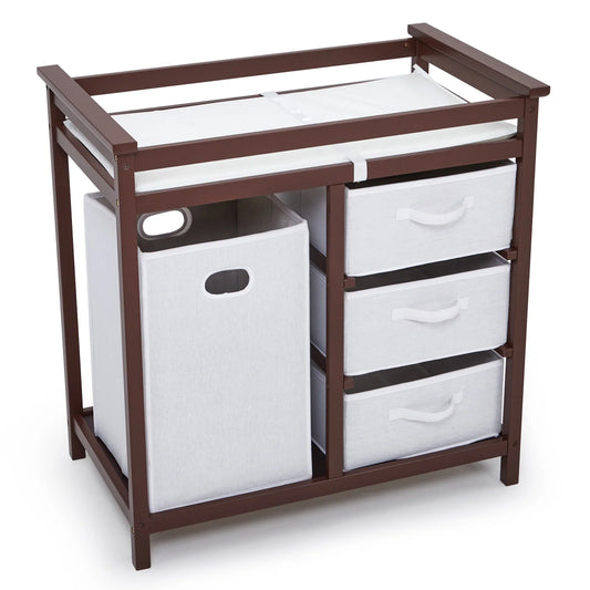 Solid Wood Baby Diaper Stand