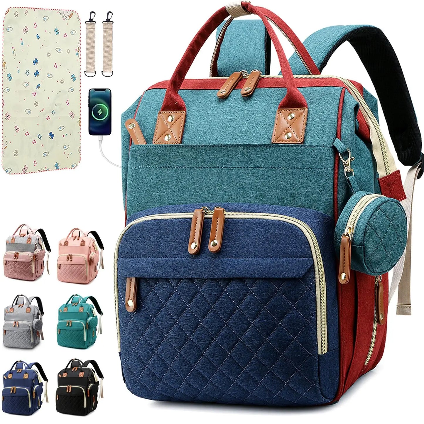 Multifunctional Diaper Bag Backpack