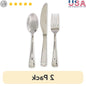 2 Pack Stainless Steel Toddler Flatware Set