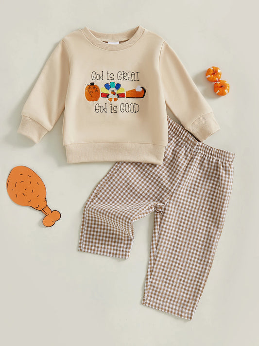 Boys Thanksgiving 2Pcs Outfit