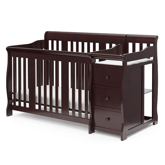 5-in-1 Convertible Crib and Changer (Espresso)