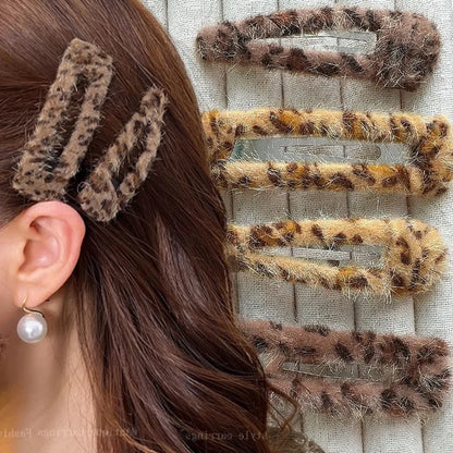 Leopard Print Barrettes
