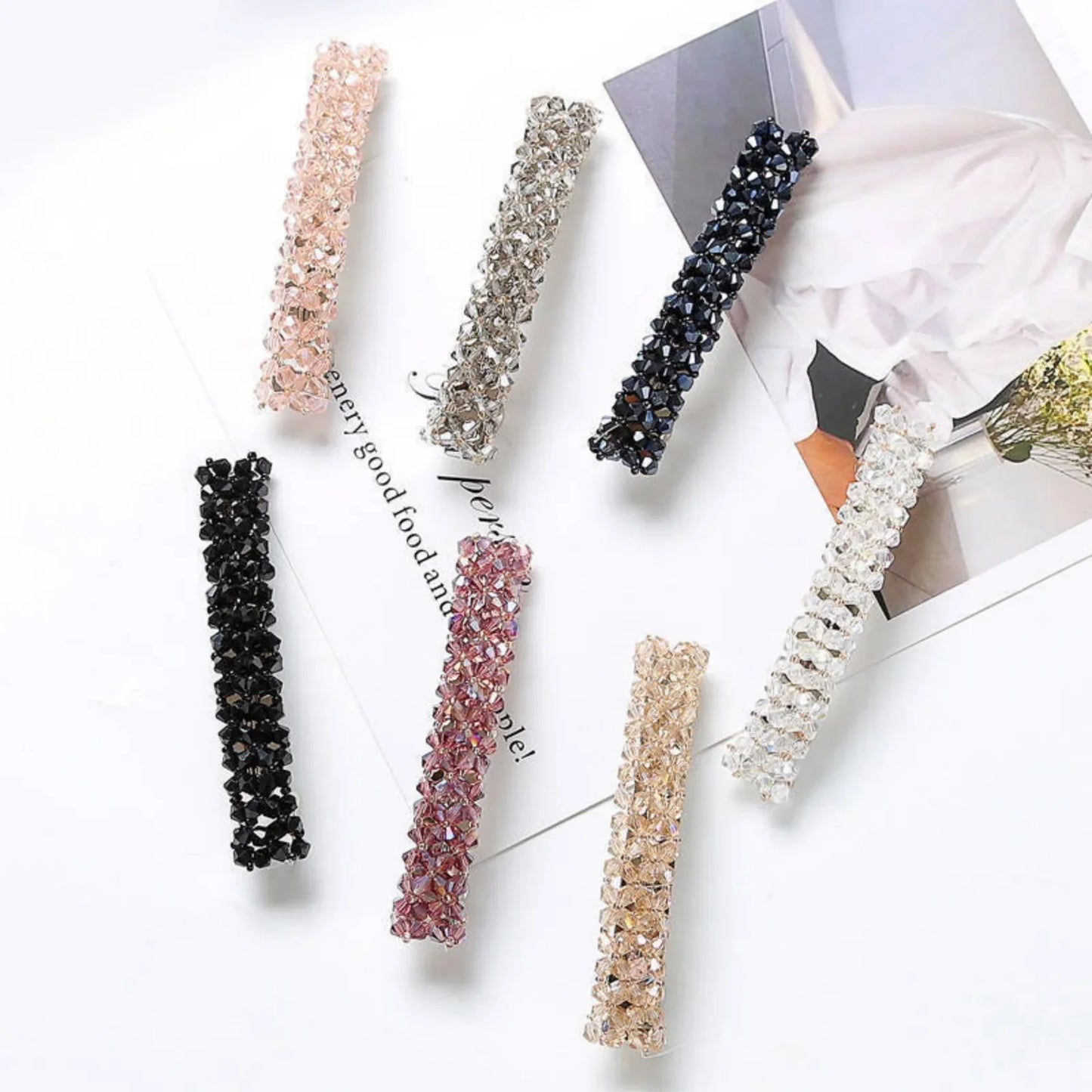 1PC Colorful Rhinestone Hair Clips