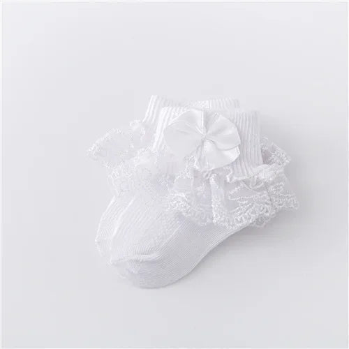 Baby Girls Cotton Lace Socks