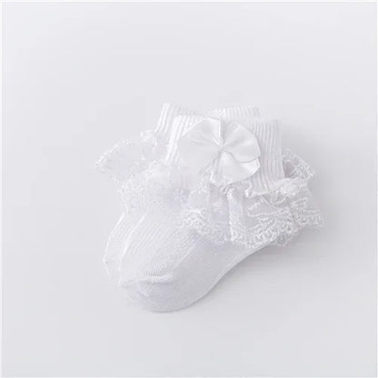 Baby Girls Cotton Lace Socks