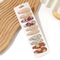 10Pcs/Lot Cotton Alloy Hair Clips for Kids