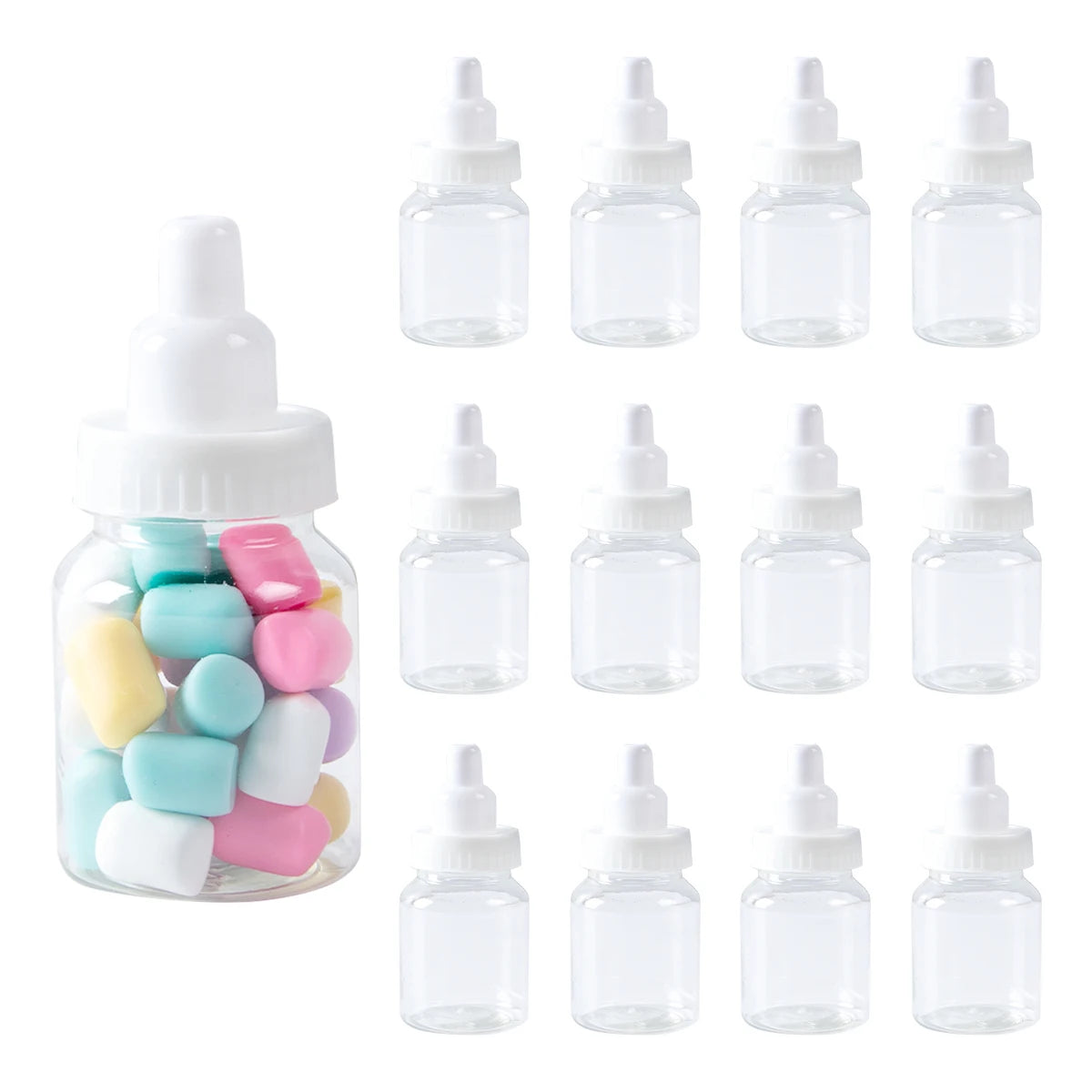 Pink & Blue Baby Bottle