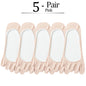 5 Pairs No Show 5 Finger Socks