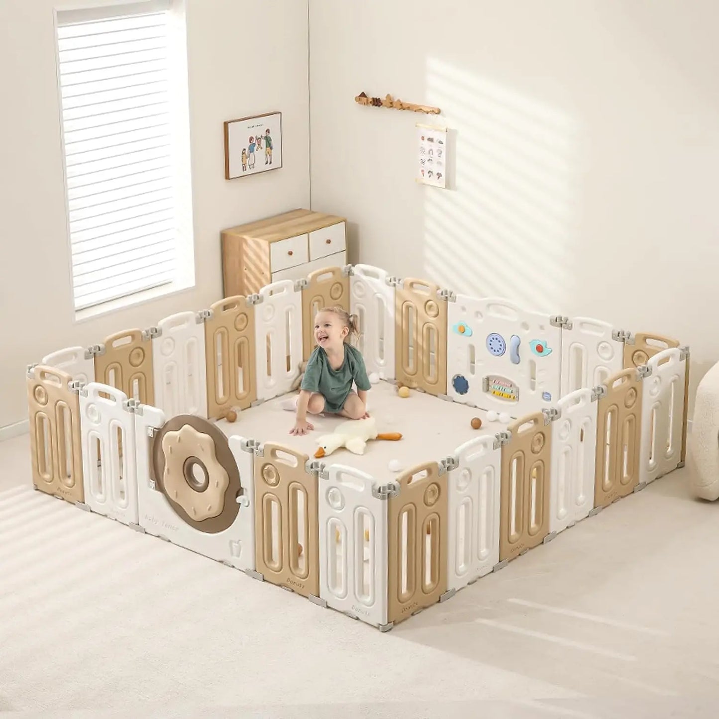Foldable Playpen for Babies and Toddlers