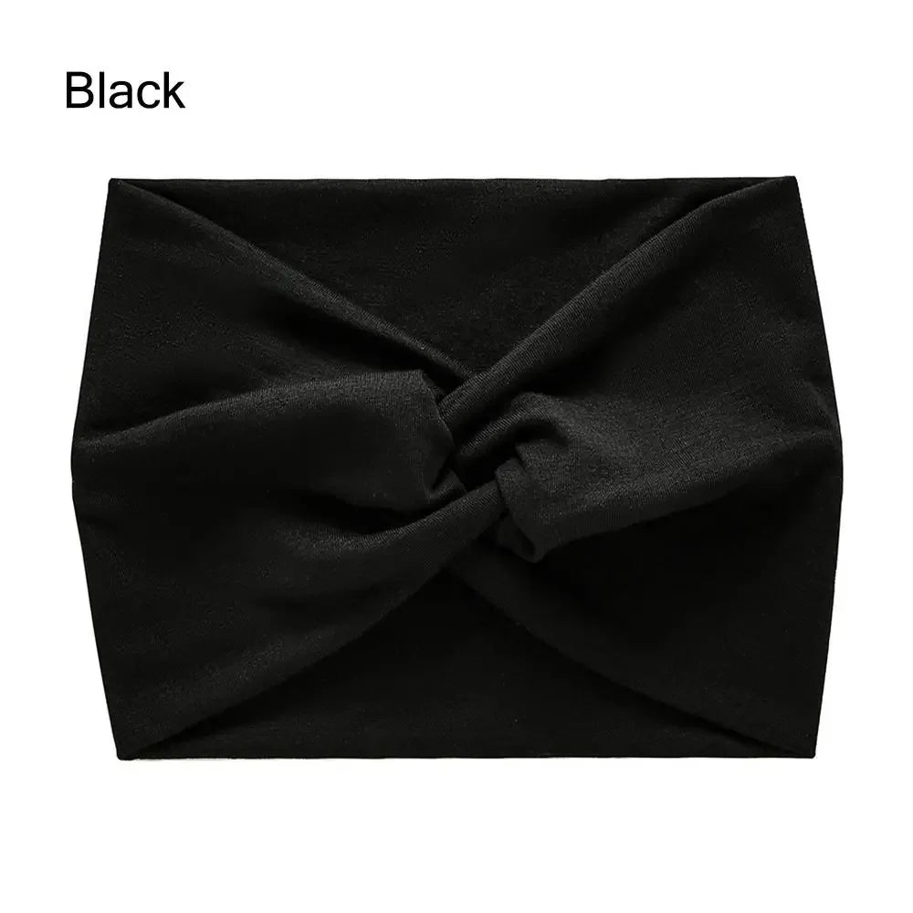 Twisted Thick Wide Head Wraps for Women