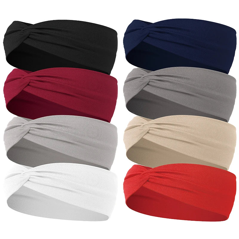 Leopard Print Elastic Knitted Headbands