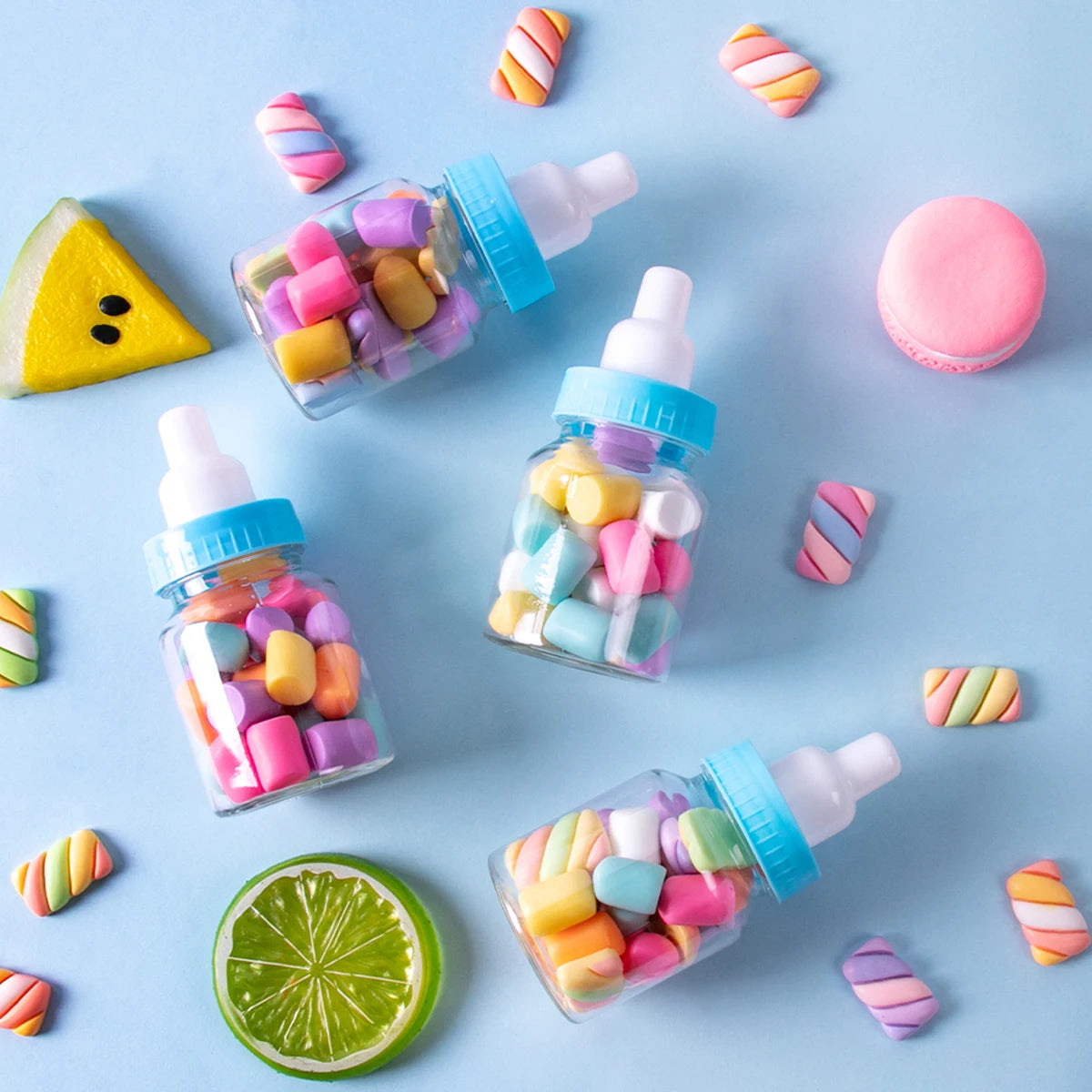 Pink & Blue Baby Bottle