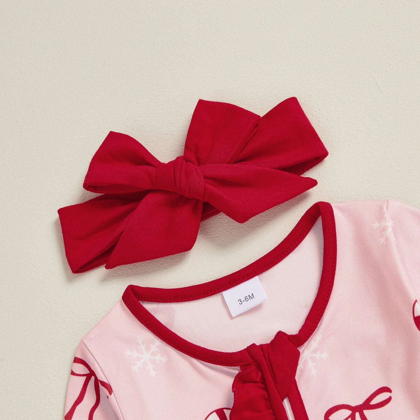 Newborn Baby Girl Christmas Romper