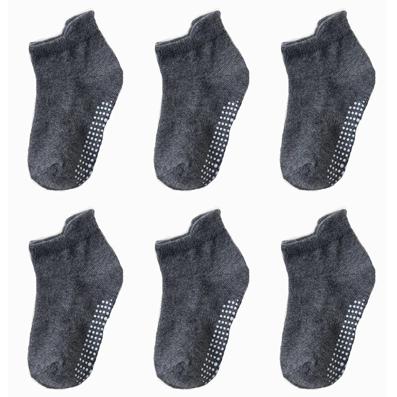 6 Pairs/lot Anti-slip Boat Socks