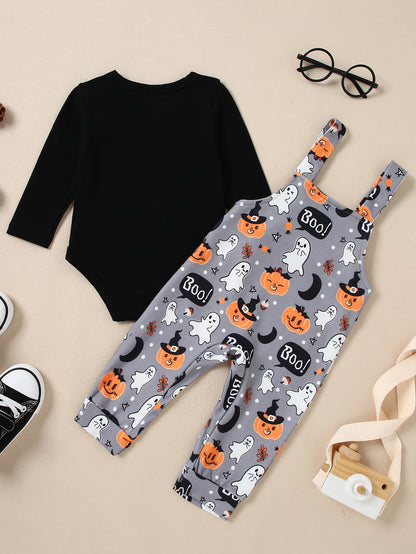 2Pcs Halloween Stripe Outfits
