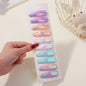10Pcs/Lot Cotton Alloy Hair Clips for Kids