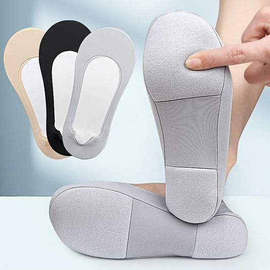 1Pair 3D Arch Massage Breathable Invisible Socks