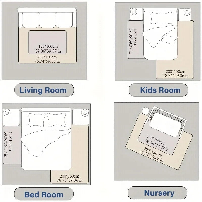 Playpen Mat 3cm Thick Memory Foam