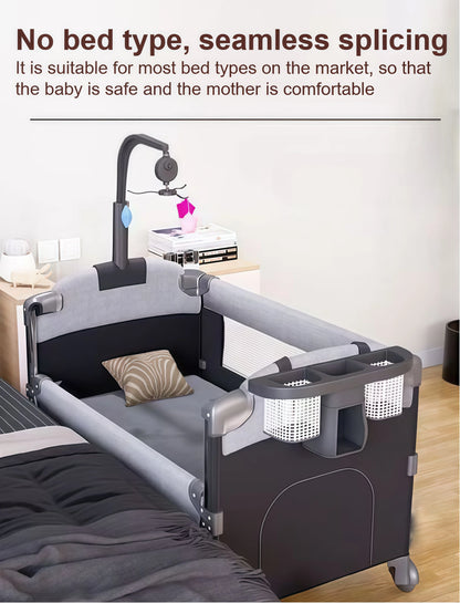 Bedside Baby Crib with Changing Table