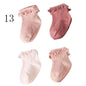 4Pair/lot Baby non-slip cotton socks