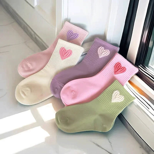 Girls Mid-Calf Socks