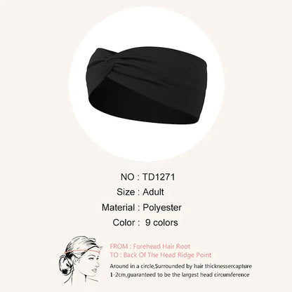 Leopard Print Elastic Knitted Headbands