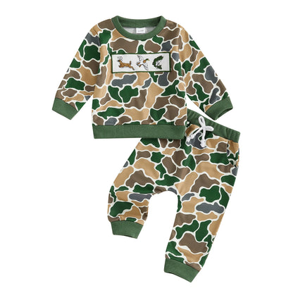 Dinosaur Print T-Shirt with Denim Jeans Set