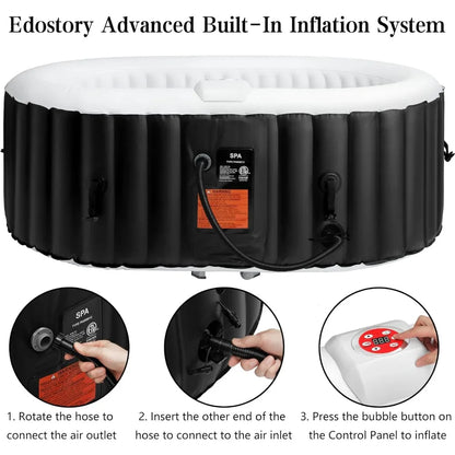 2-Person Inflatable Portable Oval Spa