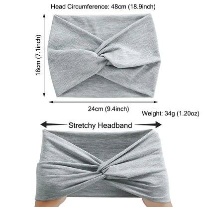 Twisted Thick Wide Head Wraps for Women