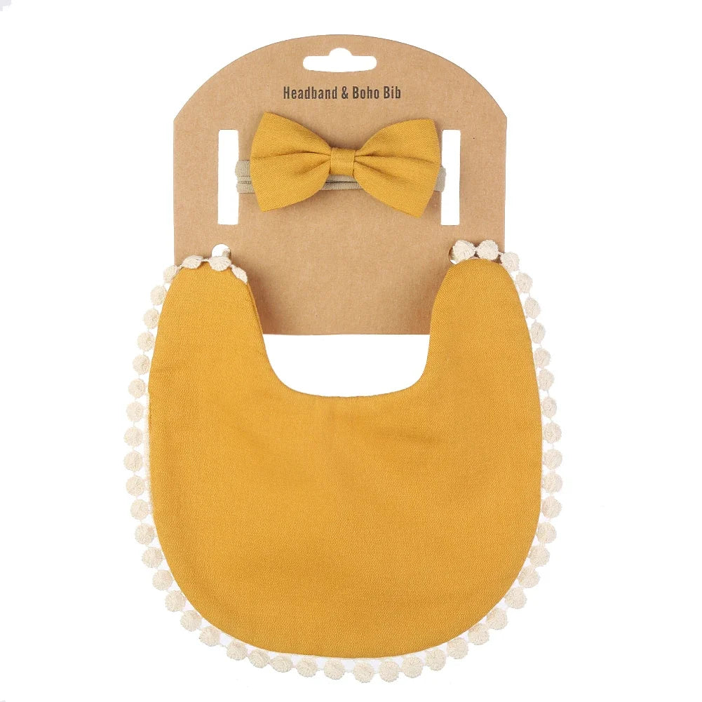 2Pcs/Set Muslin Cotton Baby Burp Cloths