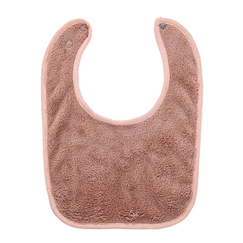 Solid Terry Towel Baby Bibs
