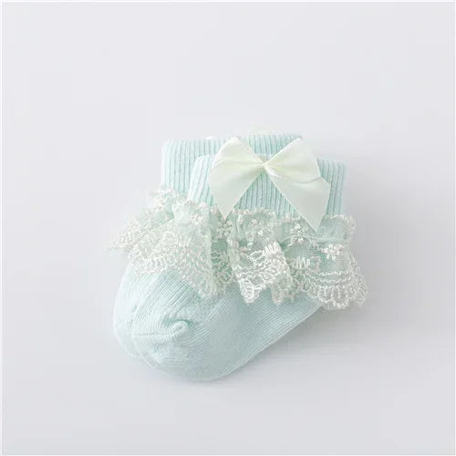 Baby Girls Cotton Lace Socks