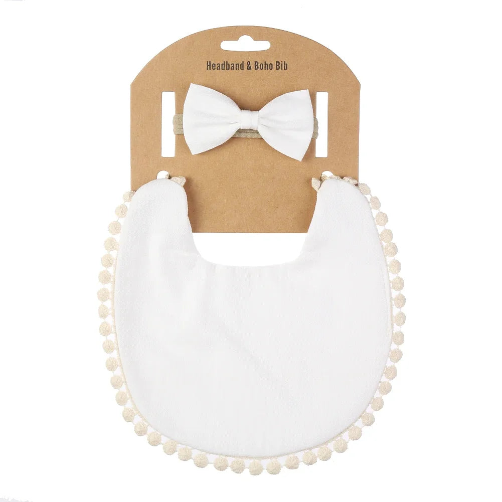 2Pcs/Set Muslin Cotton Baby Burp Cloths