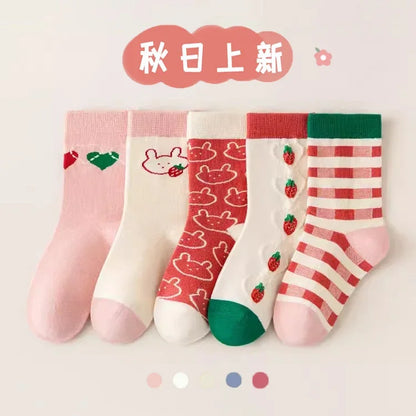 Girls Mid-Calf Socks