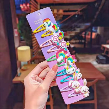 10PCS/Set Unicorn Barrettes