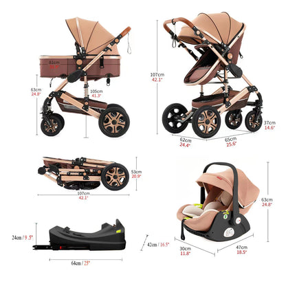 Baby Stroller Combo Car Seat