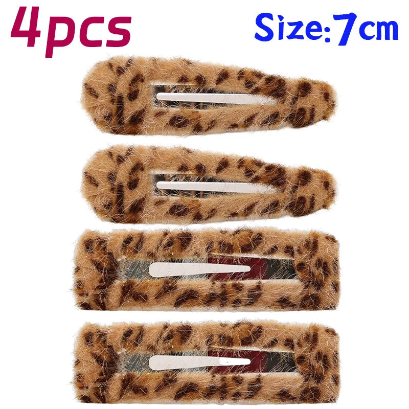 Leopard Print Barrettes