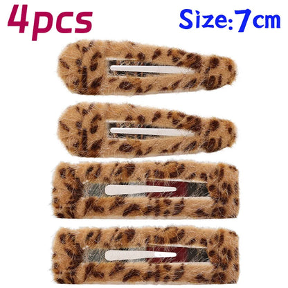 Leopard Print Barrettes