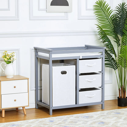 Solid Wood Baby Diaper Stand