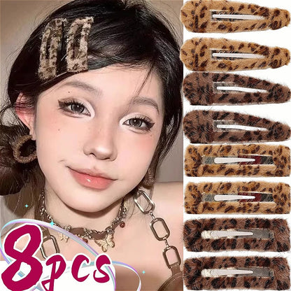 Leopard Print Barrettes