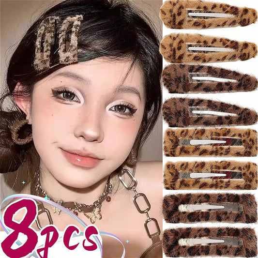 Leopard Print Barrettes