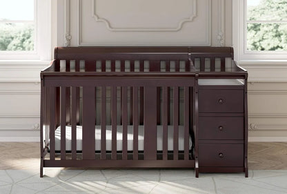 5-in-1 Convertible Crib and Changer (Espresso)